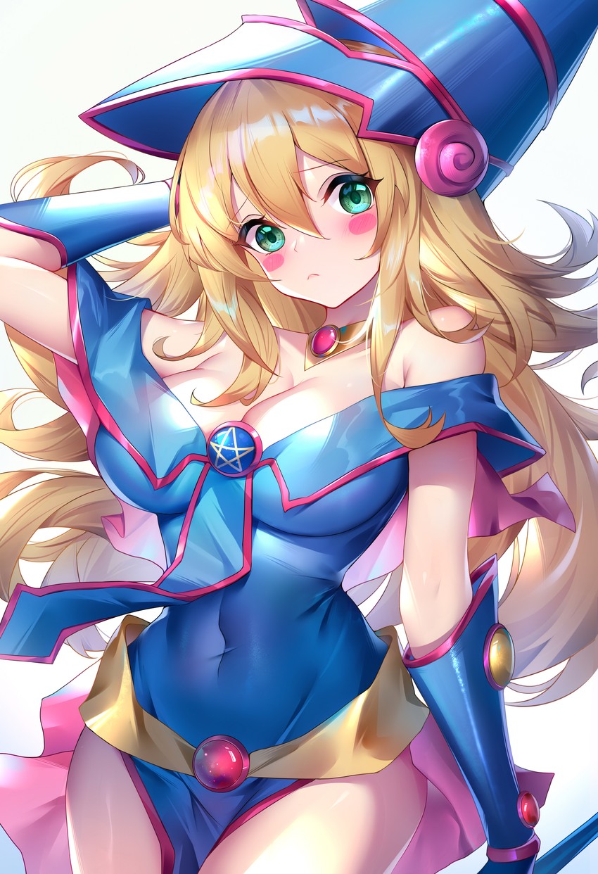 dark magician girl (yu-gi-oh!) drawn by wu_ganlan_cai
