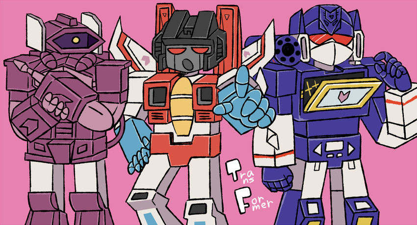 starscream, soundwave, and shockwave (transformers and 1 more) drawn by tsuyama_(gzmc8442)