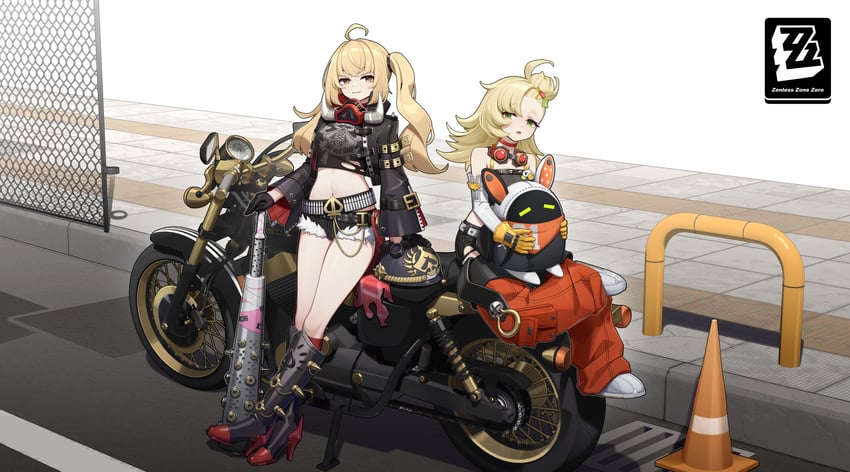 eous, luciana de montefio, and piper wheel (zenless zone zero) drawn by kaleid
