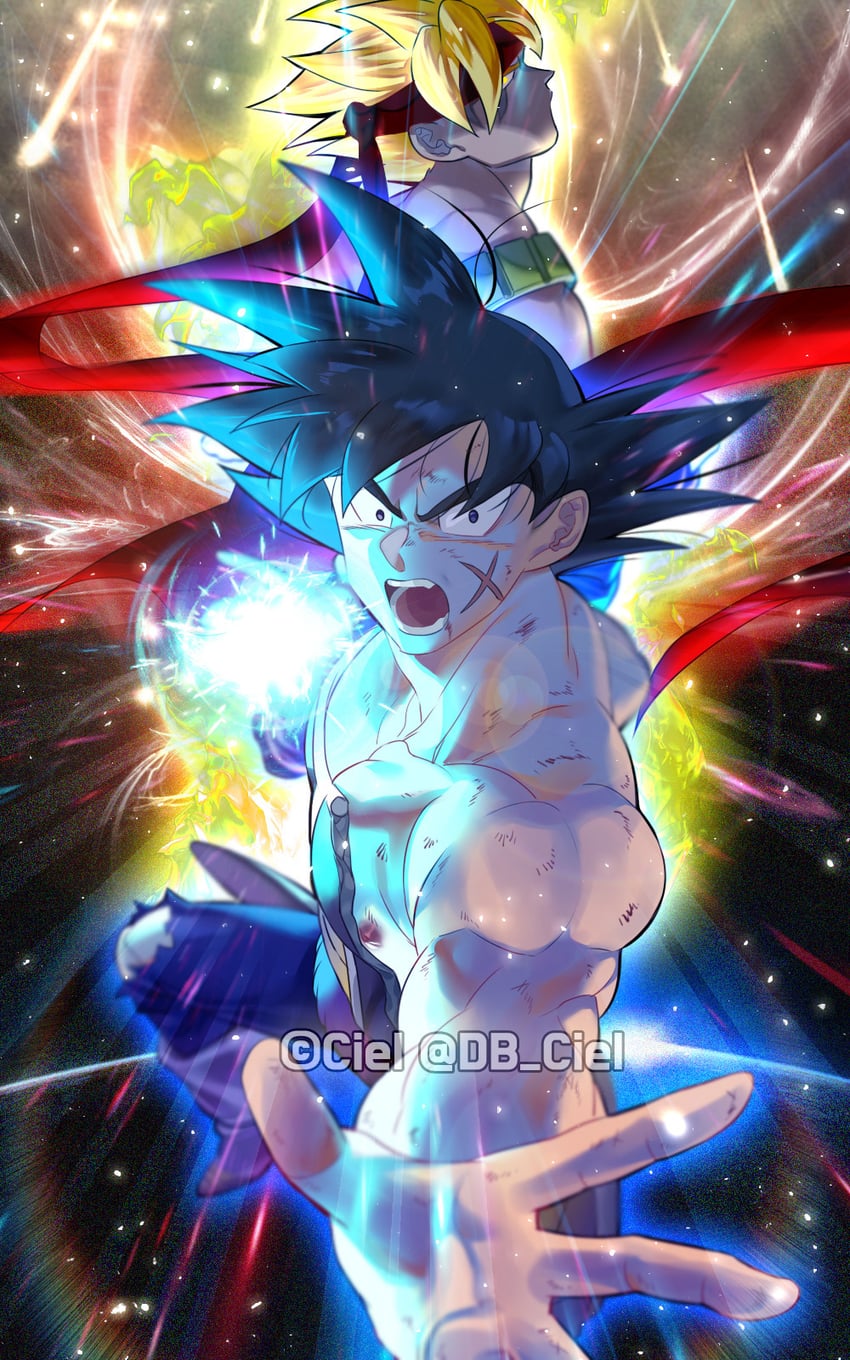bardock (dragon ball and 2 more) drawn by tarutobi