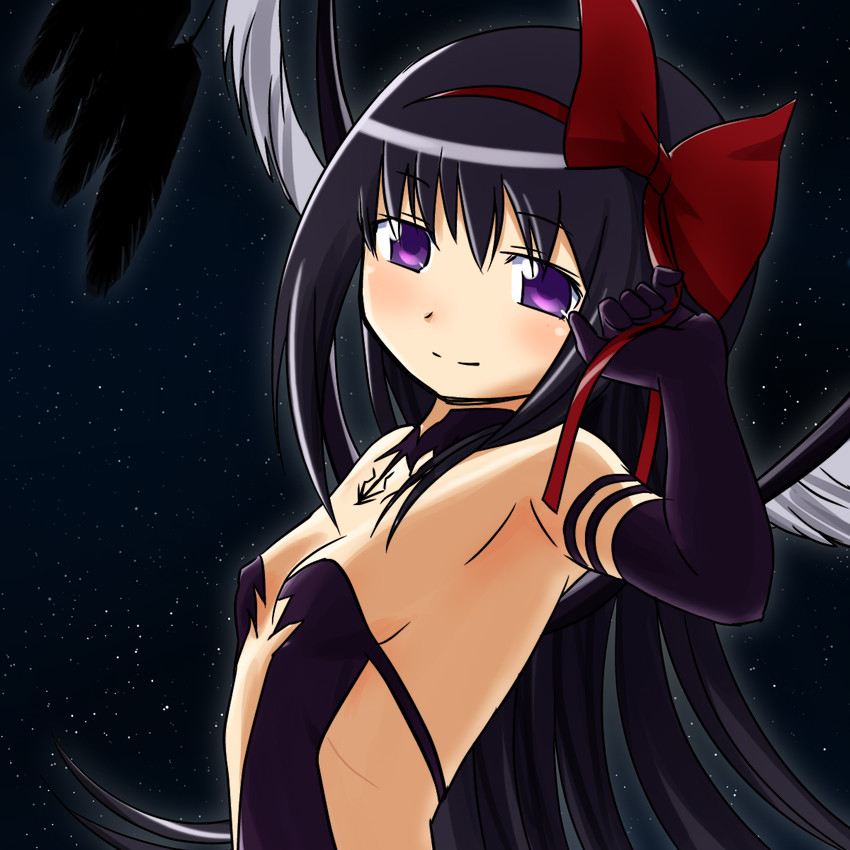 akemi homura and akuma homura (mahou shoujo madoka magica and 1 more) drawn by sat-c