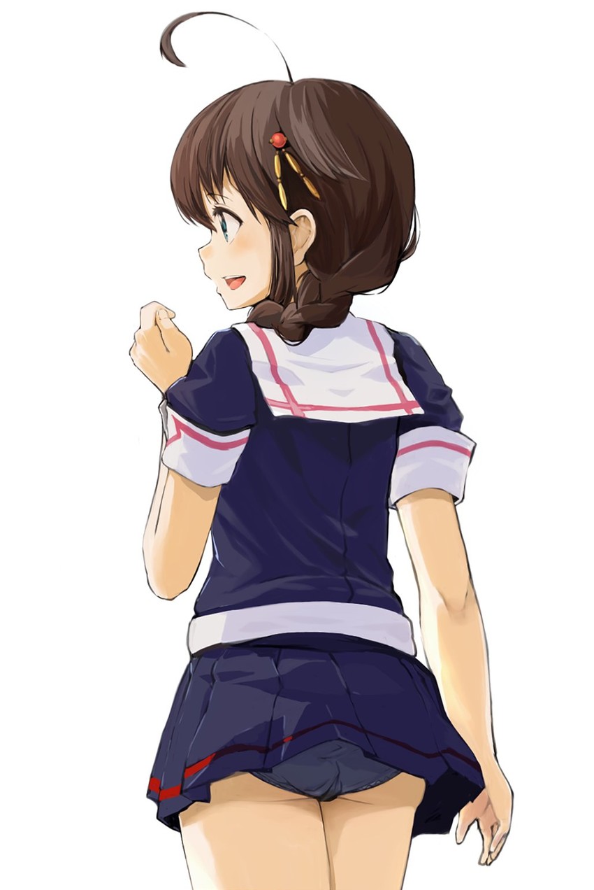 shigure and shigure kai ni (kantai collection) drawn by momo_(higanbana_and_girl)