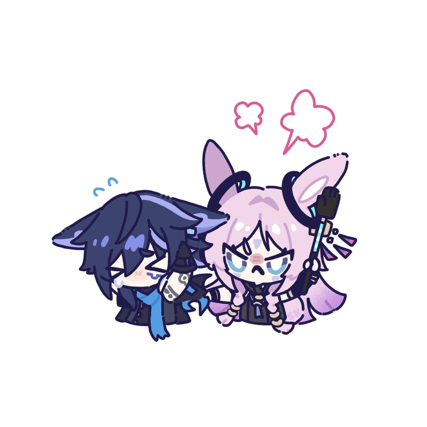 citlali and ororon (genshin impact) drawn by saden_meow