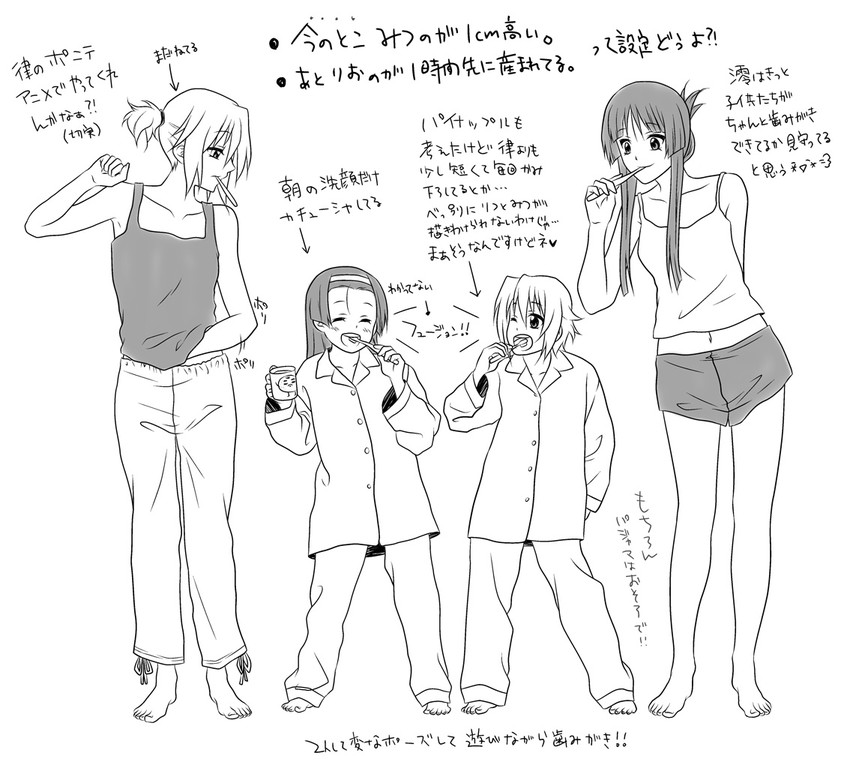 akiyama mio and tainaka ritsu (k-on!) drawn by udon_(shiratama)