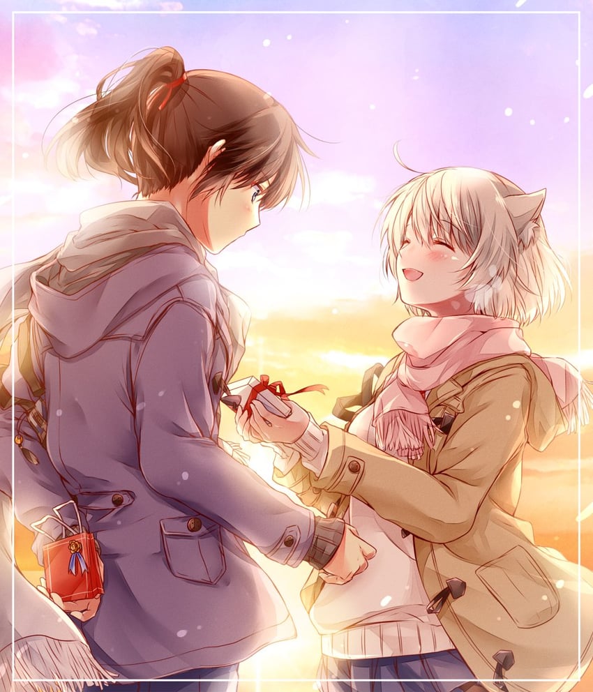 mio and noah (xenoblade chronicles and 1 more) drawn by ui_frara