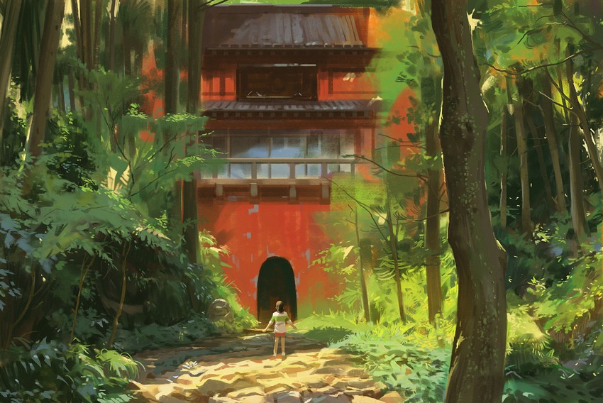 ogino chihiro (studio ghibli and 1 more) drawn by snatti