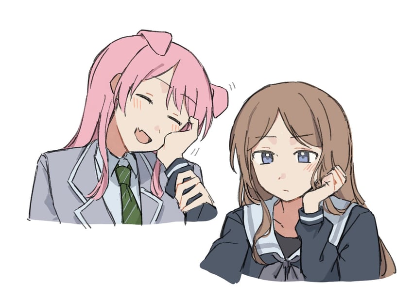 chihaya anon and nagasaki soyo (bang dream! and 1 more) drawn by jenjen