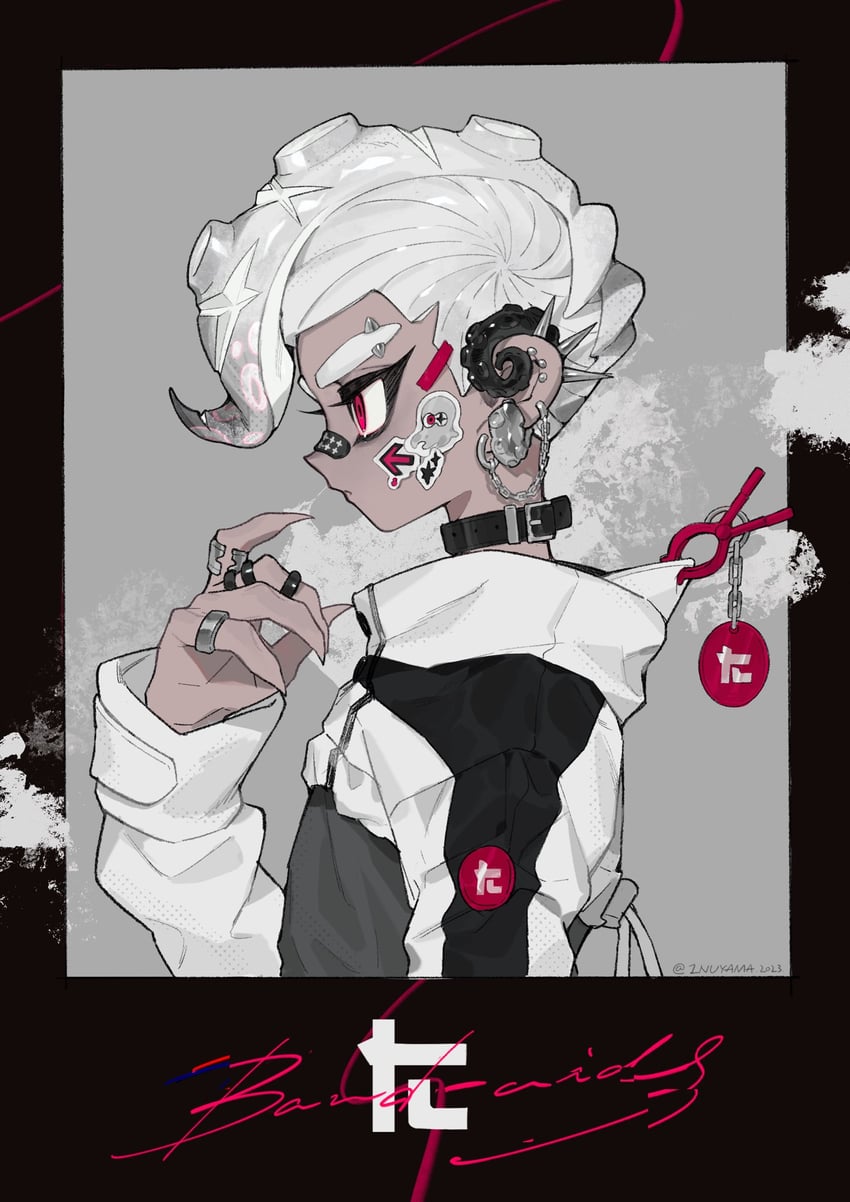 octoling player character and octoling boy (splatoon) drawn by inuyama_(inuhill)