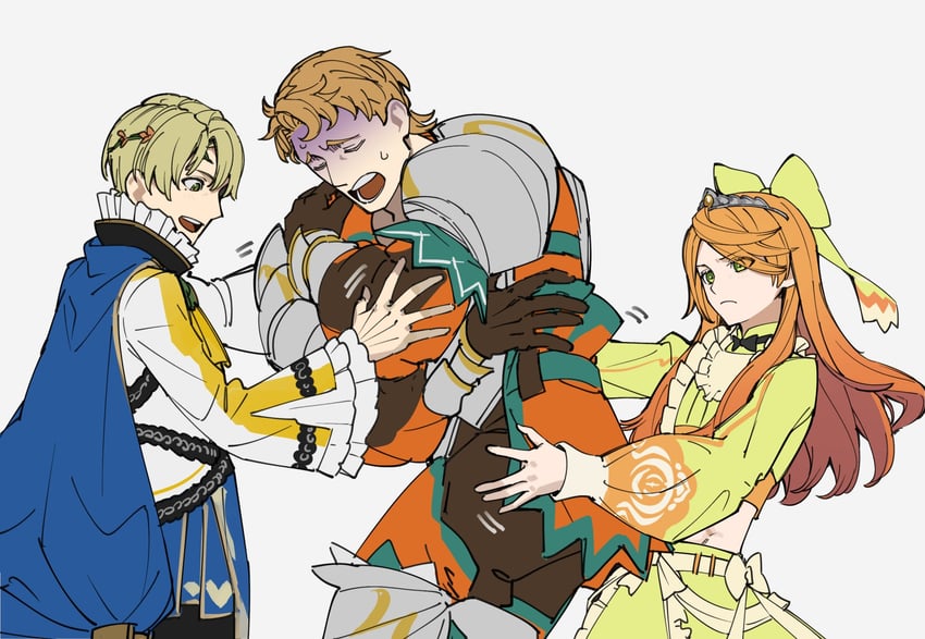 etie, alfred, and boucheron (fire emblem and 1 more) drawn by shishima_eichi