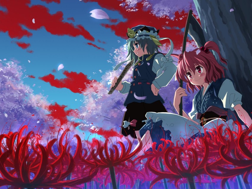 shiki eiki and onozuka komachi (touhou) drawn by yuuki_tatsuya