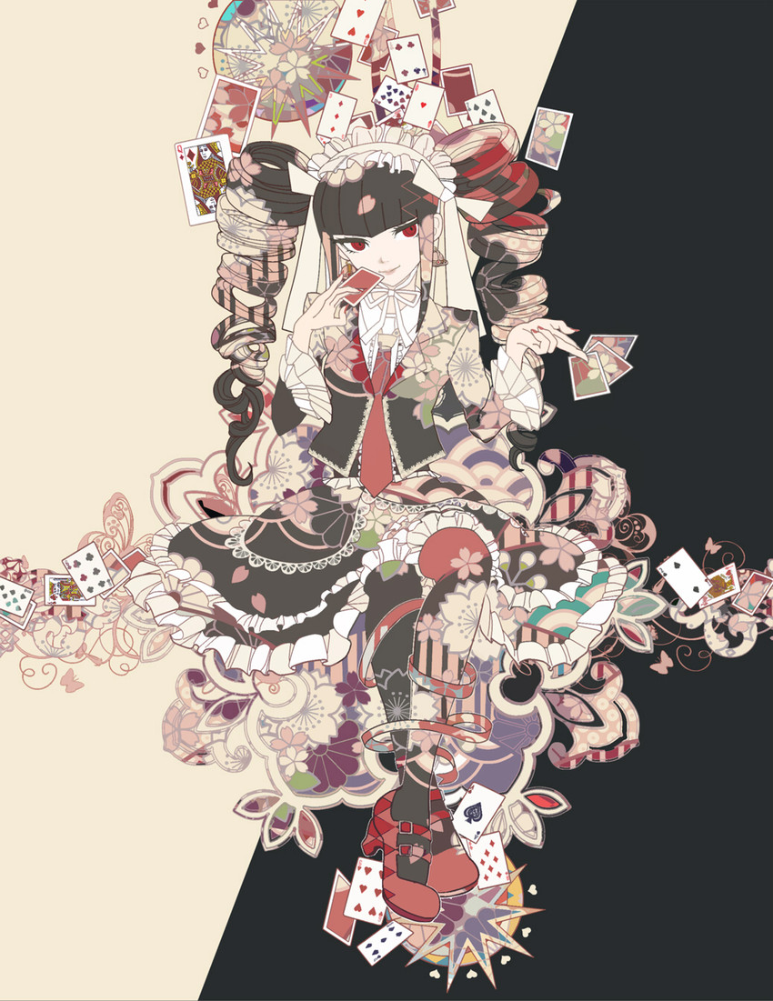 celestia ludenberg (danganronpa and 1 more) drawn by bourbone