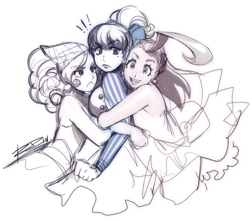 bliss barson, sorbet la carelle, and deseret amoir (cryamore) drawn by robaato