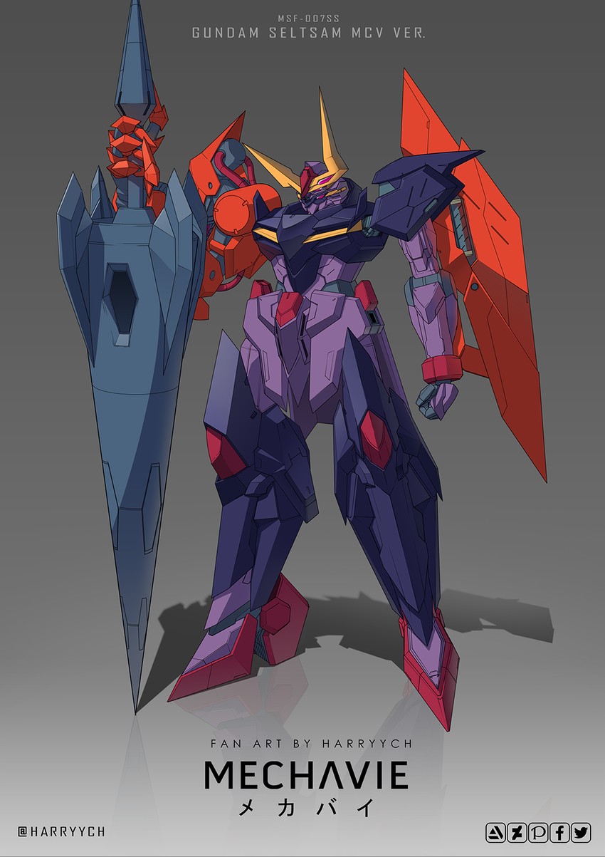 gundam seltsam (gundam and 2 more) drawn by harryych