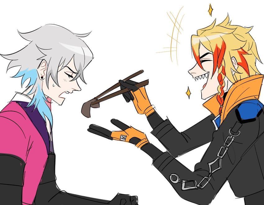 gavis bettel and axel syrios (holostars and 1 more) drawn by pokeparkfan