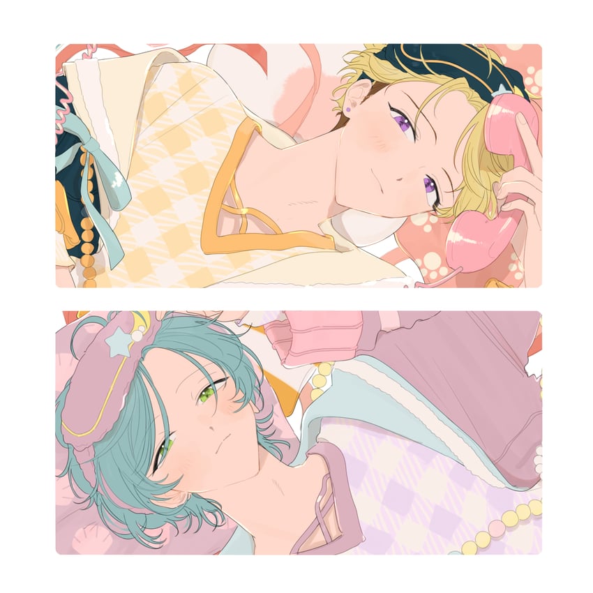 shinkai kanata and narukami arashi (ensemble stars!) drawn by kyo_sla_1415
