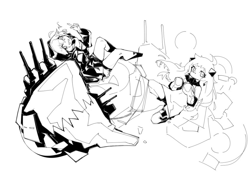 northern ocean princess and re-class battleship (kantai collection) drawn by deel_(rkeg)