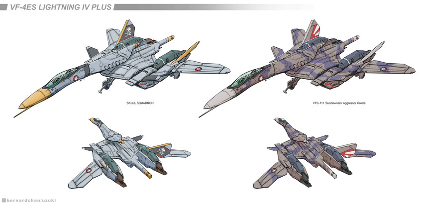 vf-4 (original and 2 more) drawn by uzuki_(uzukinokaze)