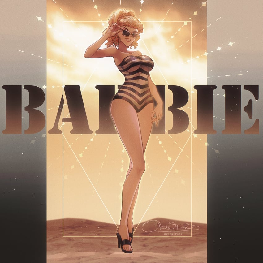 barbie, 1959 barbie, and margot robbie (barbie) drawn by okitafuji