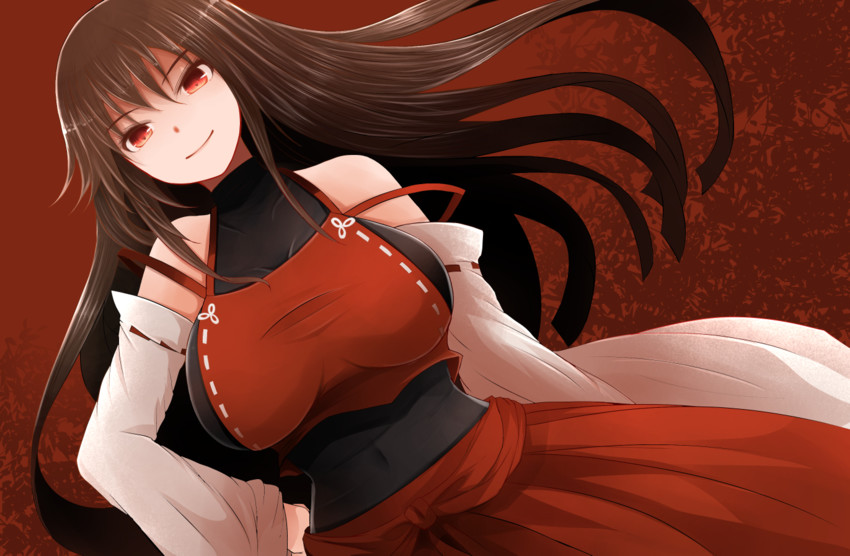 sendai hakurei no miko (touhou and 1 more) drawn by arano_oki