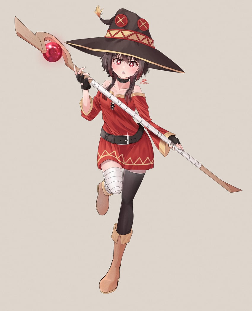 megumin (kono subarashii sekai ni shukufuku wo!) drawn by creates_blue_(megufan)