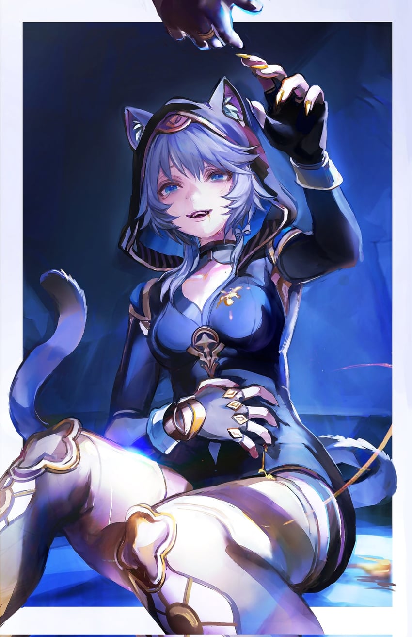 aglaea and cipher (honkai and 1 more) drawn by thijikoy