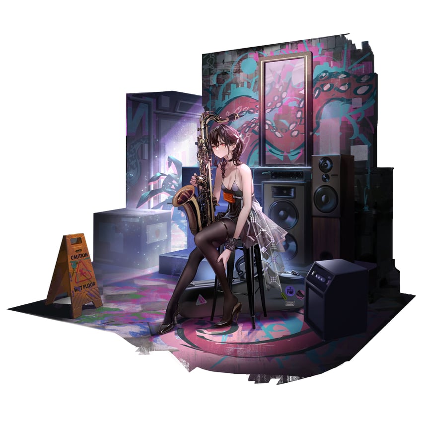 hatsuchiri (girls' frontline and 1 more) drawn by lin+