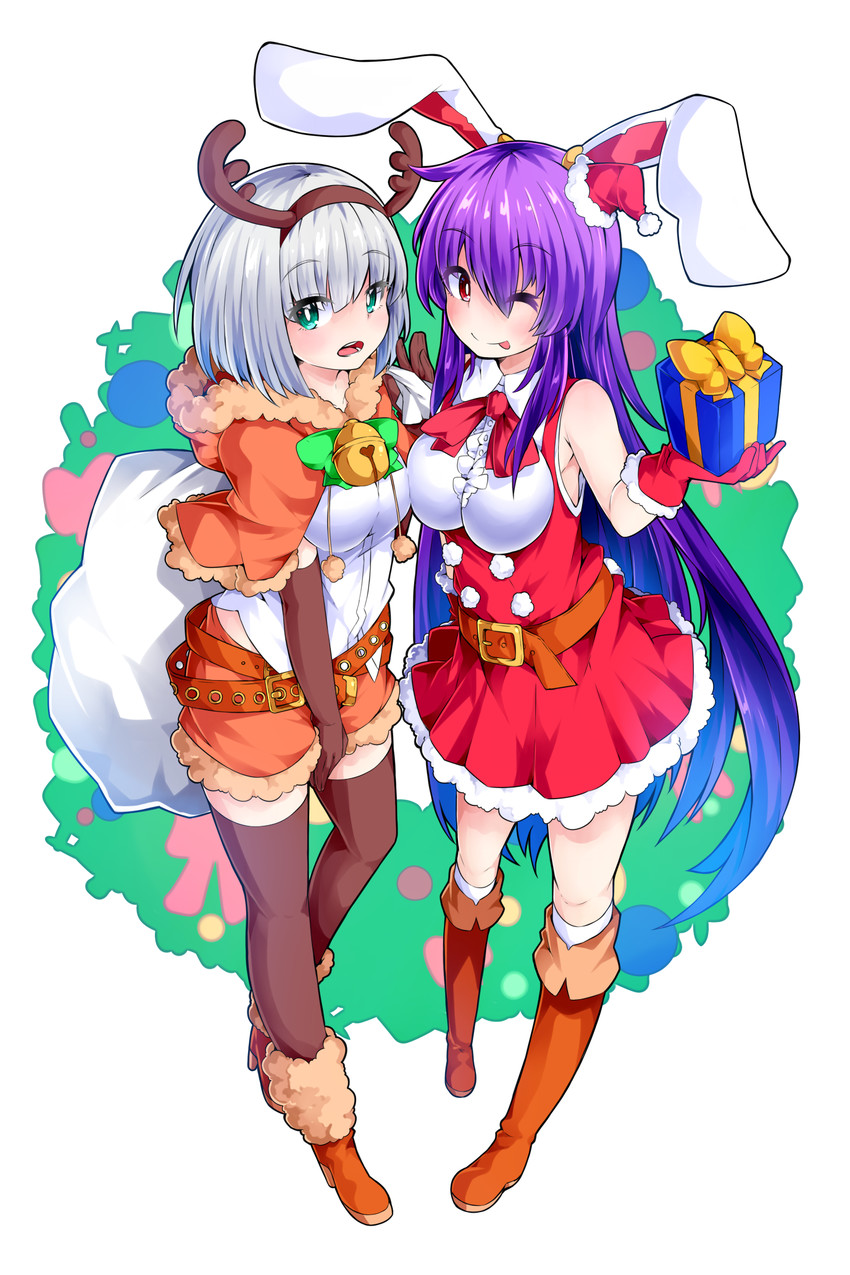 konpaku youmu and reisen udongein inaba (touhou) drawn by ishimu