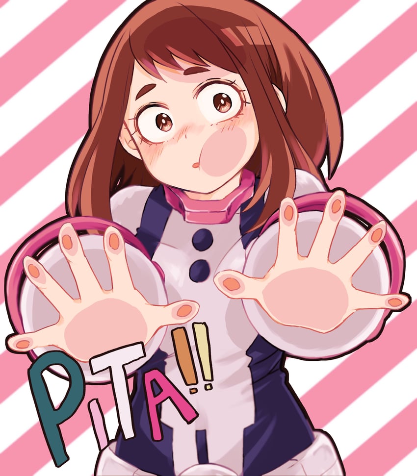 uraraka ochaco (boku no hero academia) drawn by tabetai_omochi