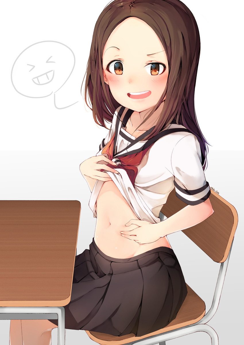 takagi-san (karakai jouzu no takagi-san) drawn by kani_fish