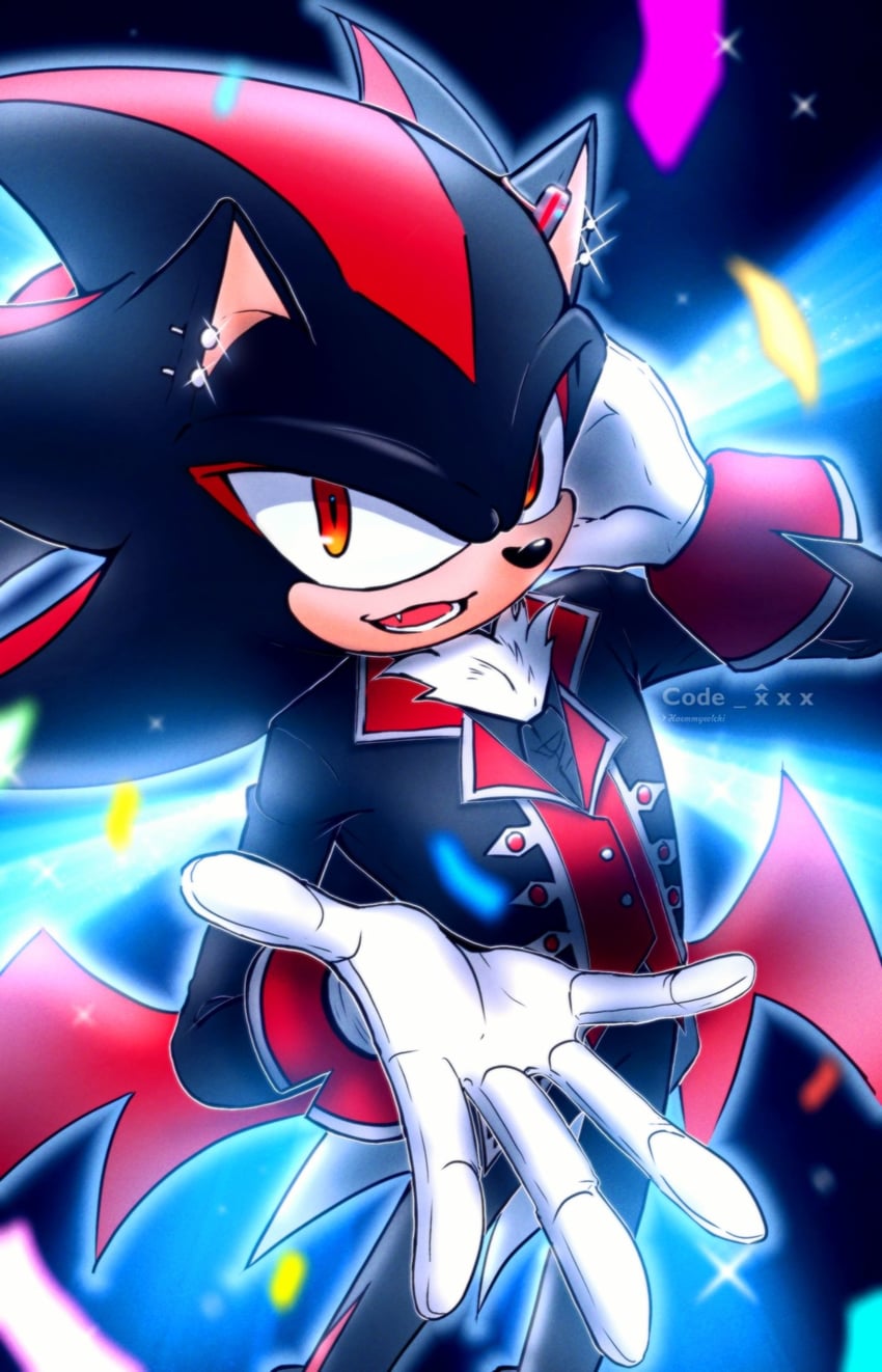 shadow the hedgehog (sonic and 1 more) drawn by myeolch_503