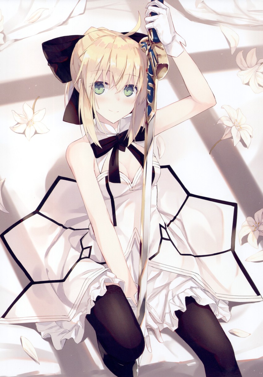artoria pendragon and saber lily (fate and 1 more) drawn by nagishiro_mito