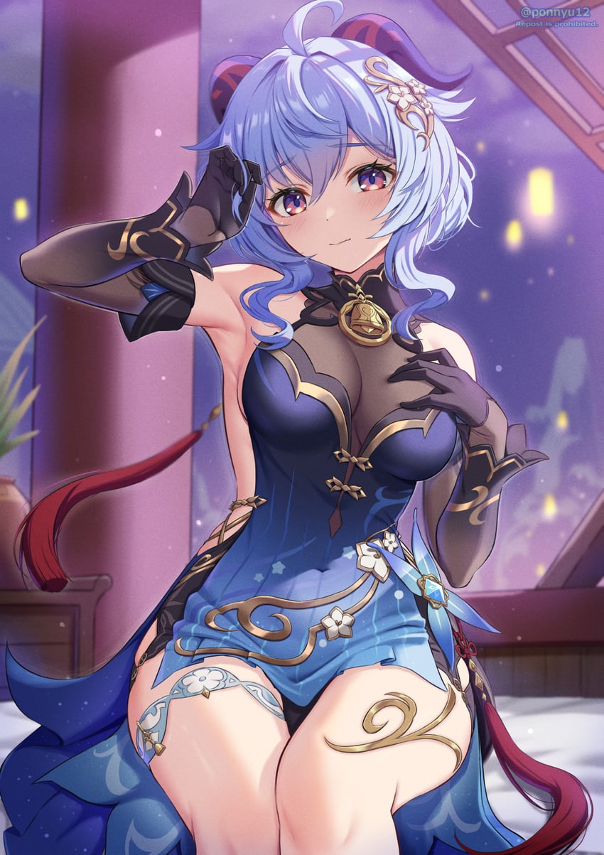 ganyu (genshin impact) drawn by ponnyu12