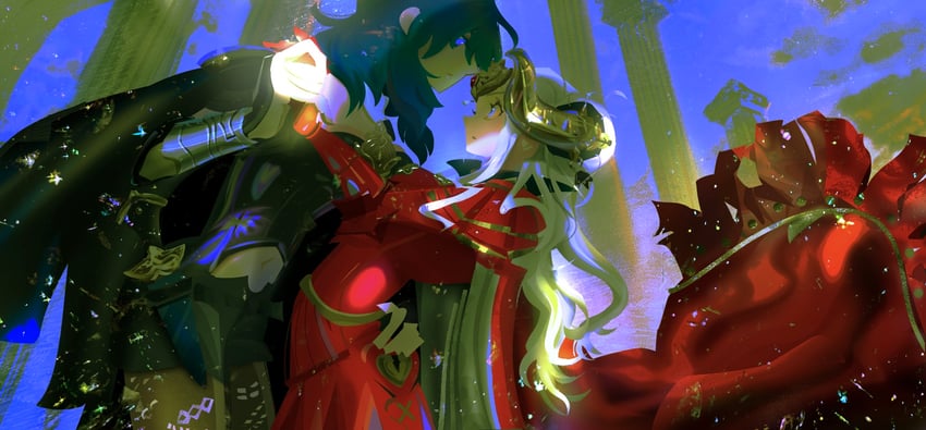 female byleth and edelgard von hresvelg (fire emblem and 1 more) drawn by ct21k