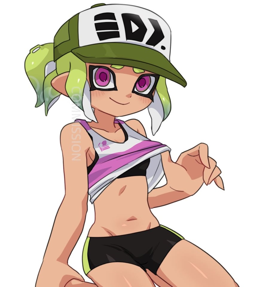 octoling player character and octoling girl (splatoon and 1 more) drawn by ikki_(gsl_9708)