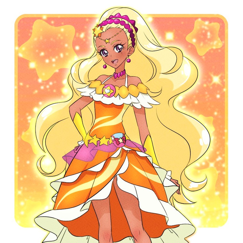 amamiya elena and cure soleil (precure and 1 more) drawn by venuscho