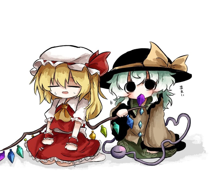 flandre scarlet and komeiji koishi (touhou) drawn by heripantomorrow
