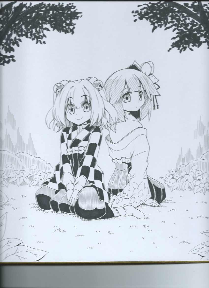 hieda no akyuu and motoori kosuzu (touhou) drawn by futa_(nabezoko)