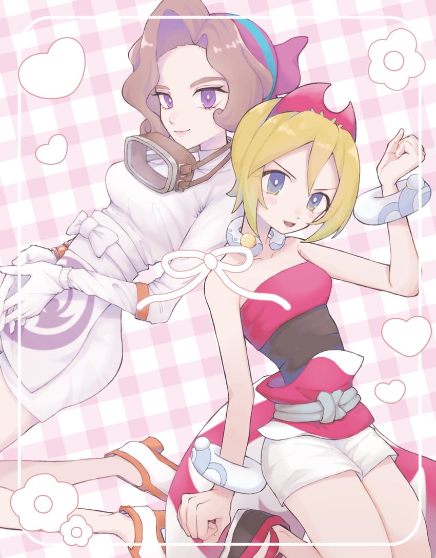 irida and palina (pokemon and 1 more) drawn by noi_(noi_pk27)