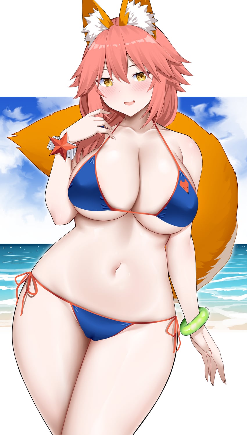 tamamo and tamamo no mae (fate and 1 more) drawn by arind_yudha