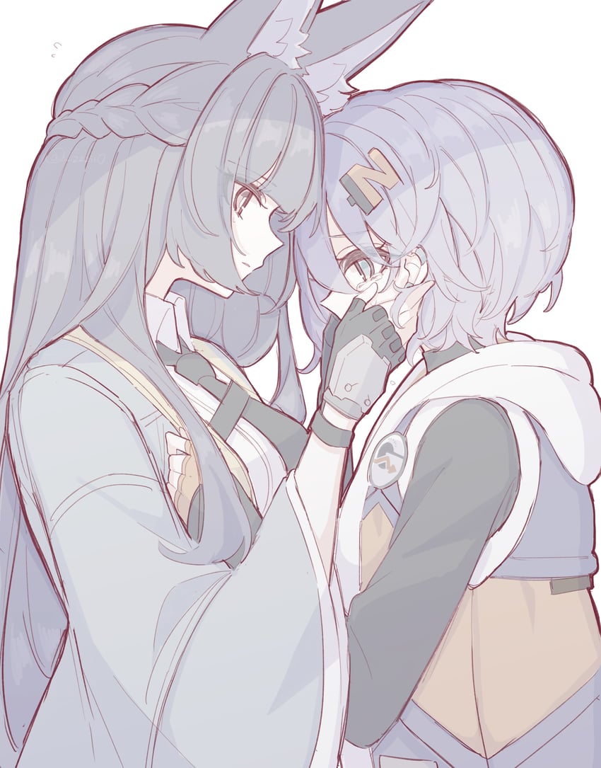 hoshimi miyabi and belle (zenless zone zero) drawn by zzzii0