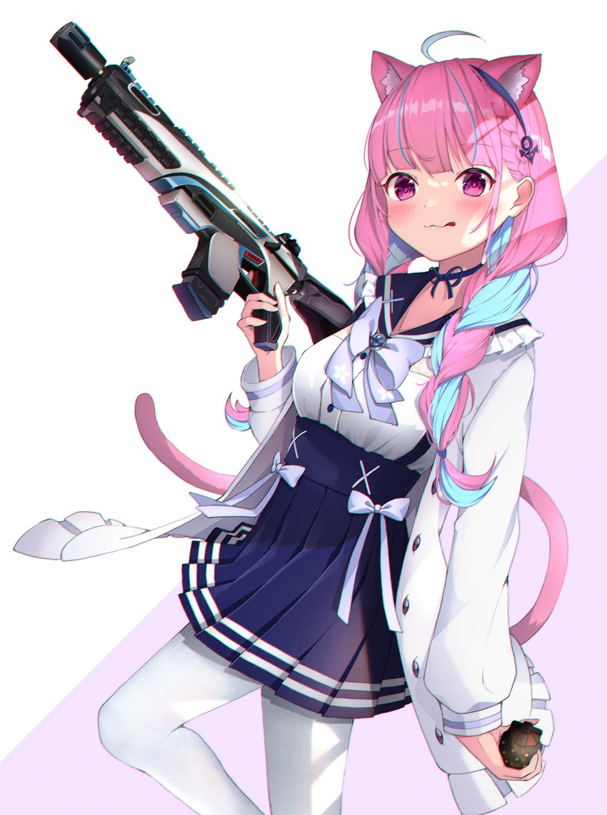 minato aqua (hololive and 1 more) drawn by byoko_(byokoramen)