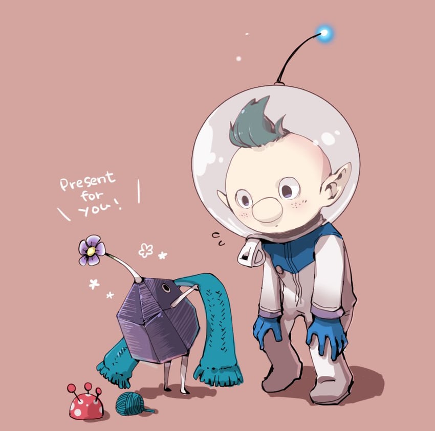 rock pikmin and alph (pikmin and 1 more) drawn by 2donemuru