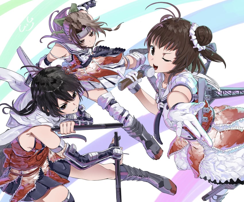 sendai, naka, jintsuu, sendai kai ni, jintsuu kai ni, and 1 more (kantai collection) drawn by gegesan