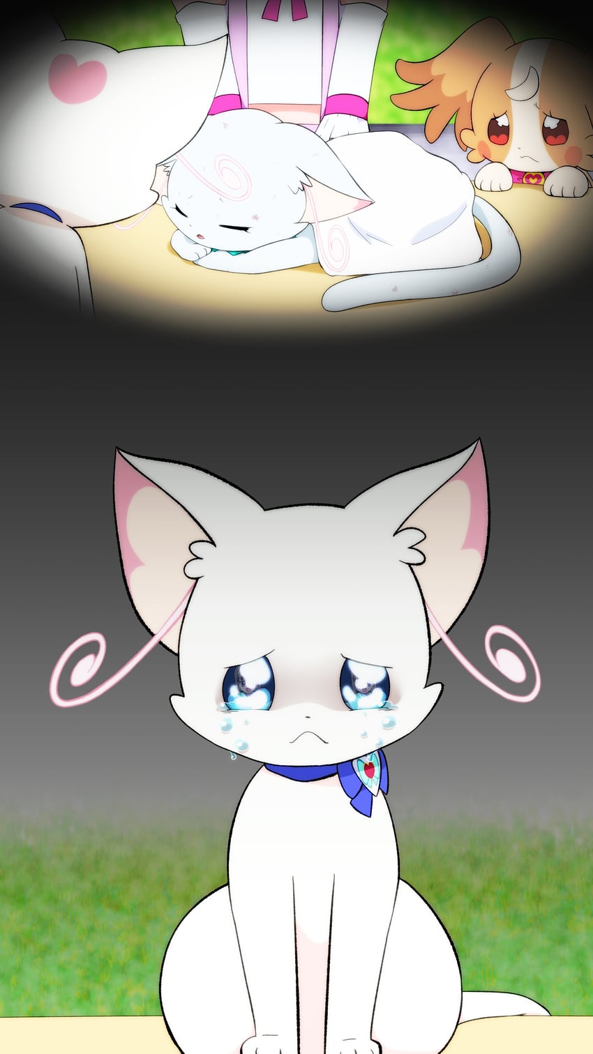 nekoyashiki yuki, inukai komugi, nekoyashiki mayu, and inukai iroha (precure and 1 more) drawn by @est@