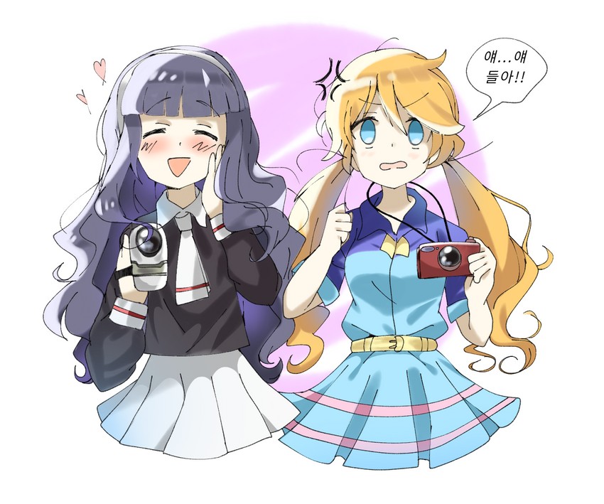 daidouji tomoyo and raika (cardcaptor sakura and 3 more) drawn by kymhotii