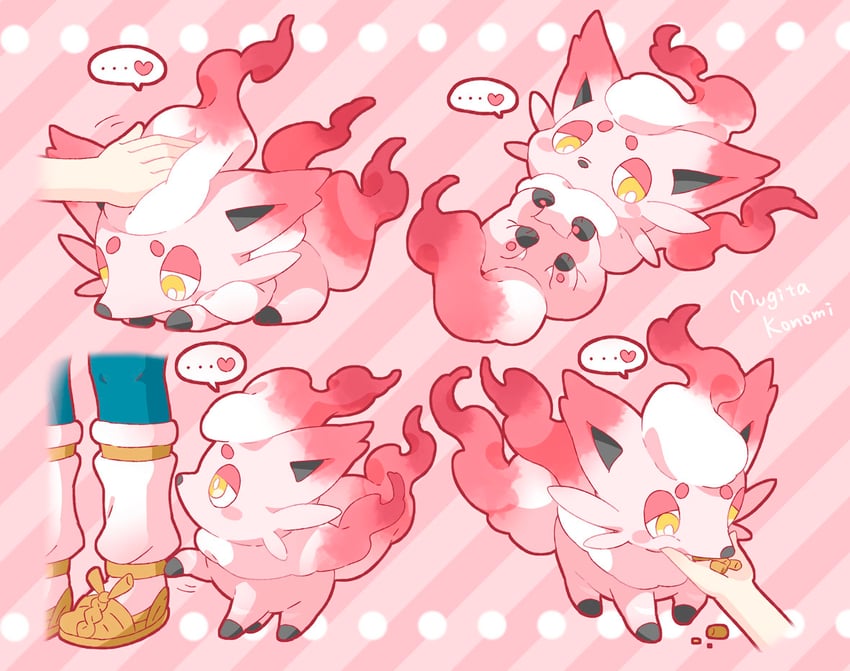 akari and hisuian zorua (pokemon) drawn by mugita_konomi
