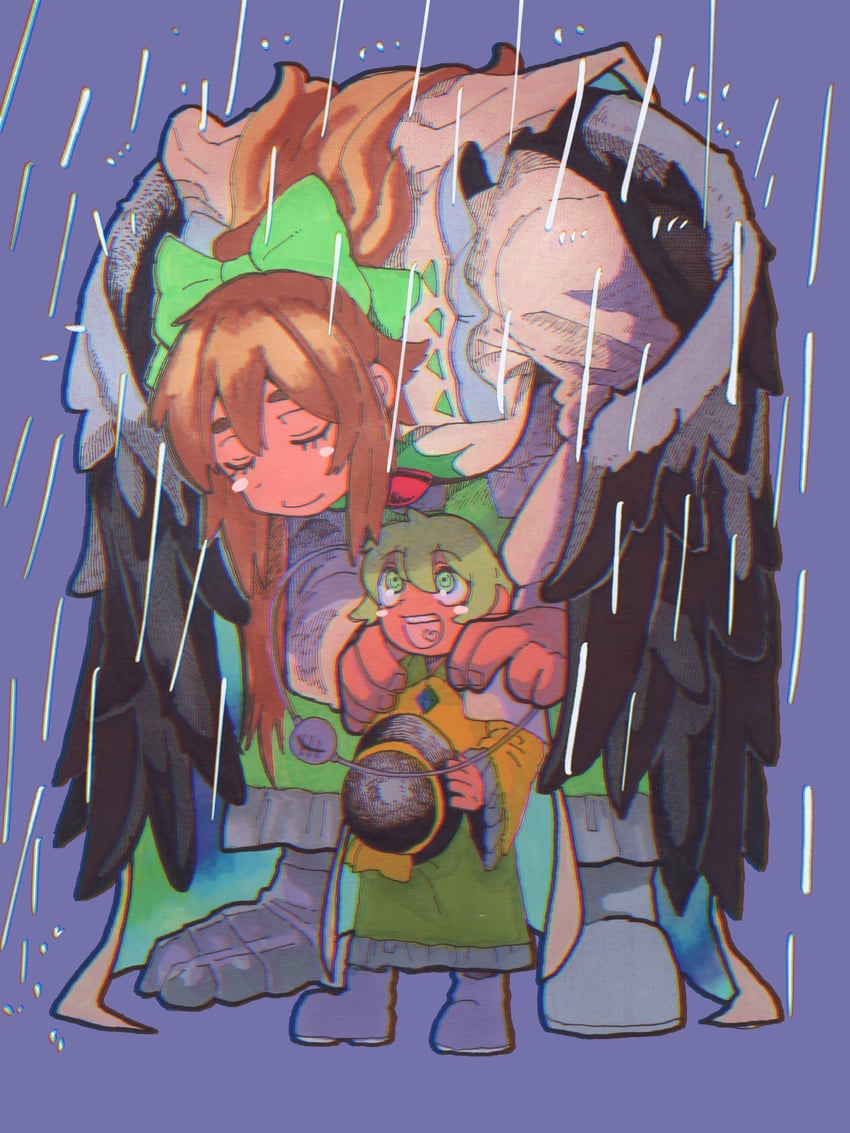 komeiji koishi and reiuji utsuho (touhou) drawn by inuyama_konan