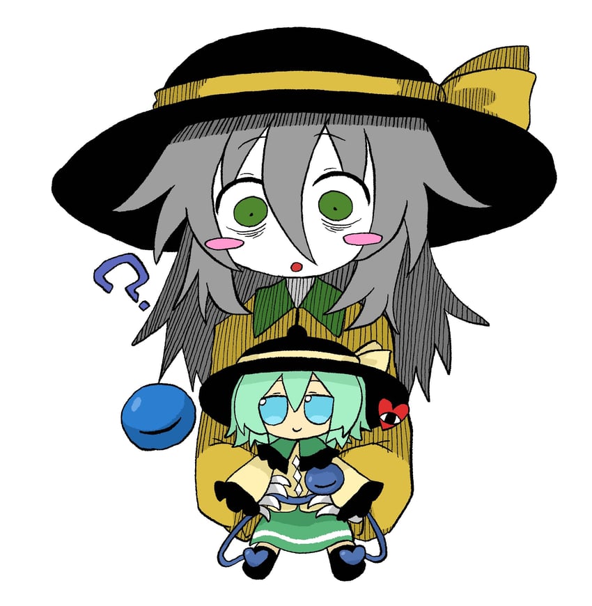 komeiji koishi (touhou and 1 more) drawn by zunusama