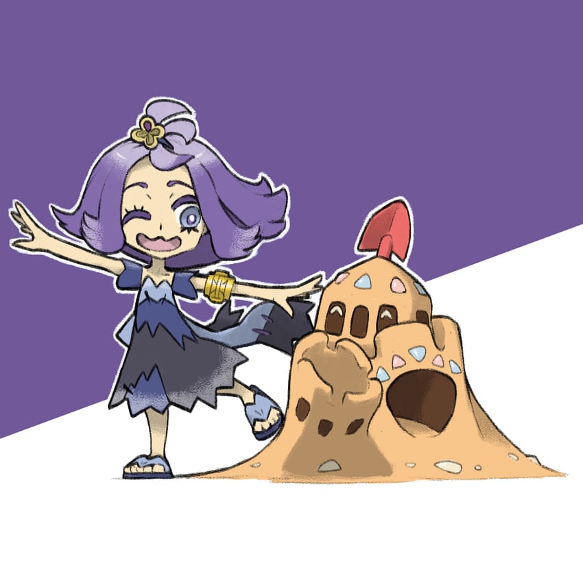 acerola and palossand (pokemon and 1 more) drawn by blacknirrow