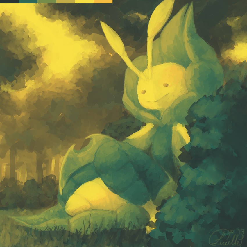 leavanny (pokemon) drawn by amphibizzy